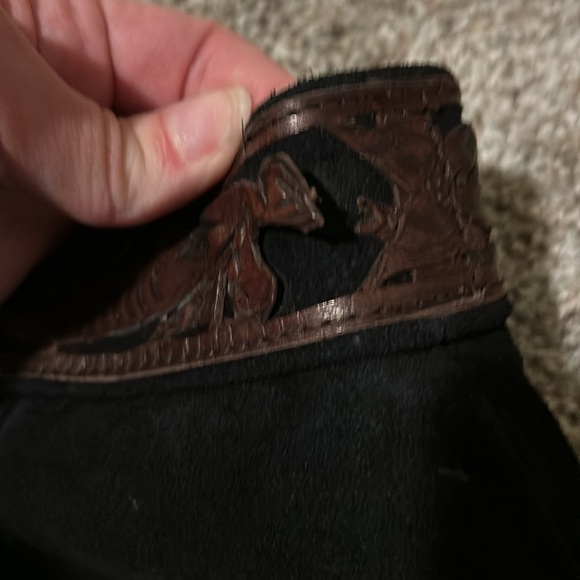 Kobler suede XL sz 12 skirt with fringe - Picture 4 of 7